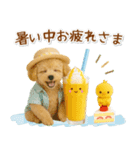 ⚡飛び出すトイプードルの「夏」の毎日（個別スタンプ：16）