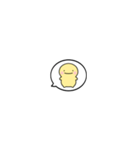 【小さくリアクション】シンプルまるい人（個別スタンプ：2）