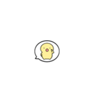 【小さくリアクション】シンプルまるい人（個別スタンプ：10）