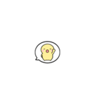 【小さくリアクション】シンプルまるい人（個別スタンプ：12）