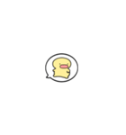 【小さくリアクション】シンプルまるい人（個別スタンプ：19）