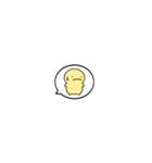 【小さくリアクション】シンプルまるい人（個別スタンプ：21）