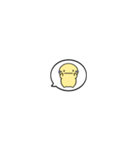 【小さくリアクション】シンプルまるい人（個別スタンプ：24）