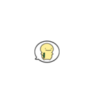 【小さくリアクション】シンプルまるい人（個別スタンプ：36）
