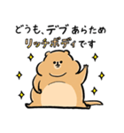 ふくよかボディのリチャードソンジリスさん（個別スタンプ：40）