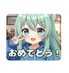 パーカーピース精霊みなみちゃん（個別スタンプ：2）