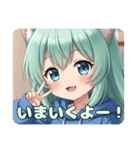 パーカーピース精霊みなみちゃん（個別スタンプ：4）