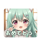 パーカーピース精霊みなみちゃん（個別スタンプ：11）