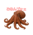 仲良くしたいタコ(AIの力も借りちゃう)（個別スタンプ：3）