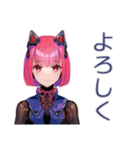 感情エラーでバグるロボ娘（個別スタンプ：3）