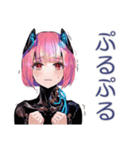 感情エラーでバグるロボ娘（個別スタンプ：12）