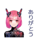 感情エラーでバグるロボ娘（個別スタンプ：19）