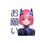 感情エラーでバグるロボ娘（個別スタンプ：24）