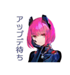 感情エラーでバグるロボ娘（個別スタンプ：37）