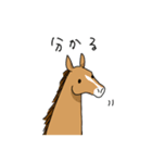 会話の合間に馬！スタンプ（個別スタンプ：37）
