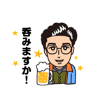 森田さんの似顔絵スタンプ（個別スタンプ：15）