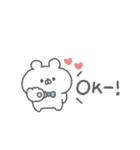 くまっこりぼん。#2〜あいさつ〜（個別スタンプ：9）