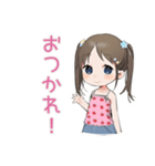 女児のごほうび宣言スタンプ（個別スタンプ：2）