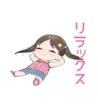 女児のごほうび宣言スタンプ（個別スタンプ：14）