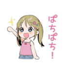 女児のごほうび宣言スタンプ（個別スタンプ：27）