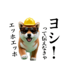 動く柴犬エッホエッホ☆現場仕事（個別スタンプ：6）