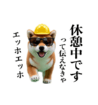 動く柴犬エッホエッホ☆現場仕事（個別スタンプ：21）