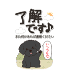やさしいトイプードル『仕事＆連絡』（個別スタンプ：10）