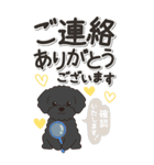 やさしいトイプードル『仕事＆連絡』（個別スタンプ：21）