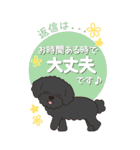 やさしいトイプードル『仕事＆連絡』（個別スタンプ：27）