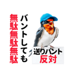 【野球】送りバント反対党の燕ファンつばめ（個別スタンプ：15）