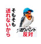【野球】送りバント反対党の燕ファンつばめ（個別スタンプ：19）