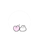 窓から覗くハートちゃんと仲間たち（個別スタンプ：16）