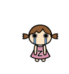イニシャルZ 女の子（個別スタンプ：10）