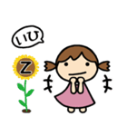 イニシャルZ 女の子（個別スタンプ：14）