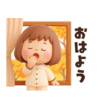 ずっと使える秋のことば♡ぶちゃこの日常（個別スタンプ：25）