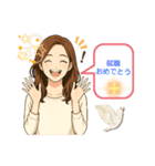 女友達スタンプ1（個別スタンプ：8）
