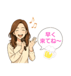 女友達スタンプ1（個別スタンプ：21）
