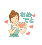 なないろママちゃん⭐️誕生日だよ（個別スタンプ：14）