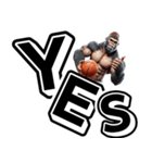 ゴリラ×バスケットボール 第19弾 デカ文字（個別スタンプ：17）