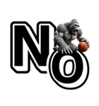 ゴリラ×バスケットボール 第19弾 デカ文字（個別スタンプ：18）