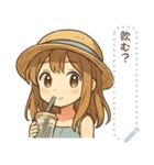 夏の女の子*（個別スタンプ：7）