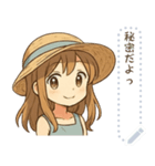 夏の女の子*（個別スタンプ：8）