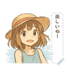 夏の女の子*（個別スタンプ：11）