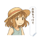 夏の女の子*（個別スタンプ：12）