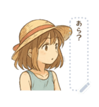 夏の女の子*（個別スタンプ：15）