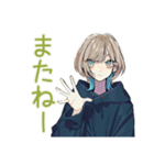 クールな女子★深夜のコンビニ飯（個別スタンプ：3）