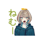 クールな女子★深夜のコンビニ飯（個別スタンプ：7）