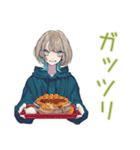 クールな女子★深夜のコンビニ飯（個別スタンプ：21）