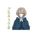 クールな女子★深夜のコンビニ飯（個別スタンプ：22）