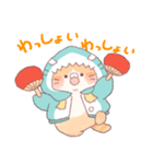 【夏】サメ！パーカー動物8（個別スタンプ：9）